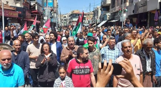مسيرات في عمان والمحافظات تنديدا بالعدوان الغاشم على غزة